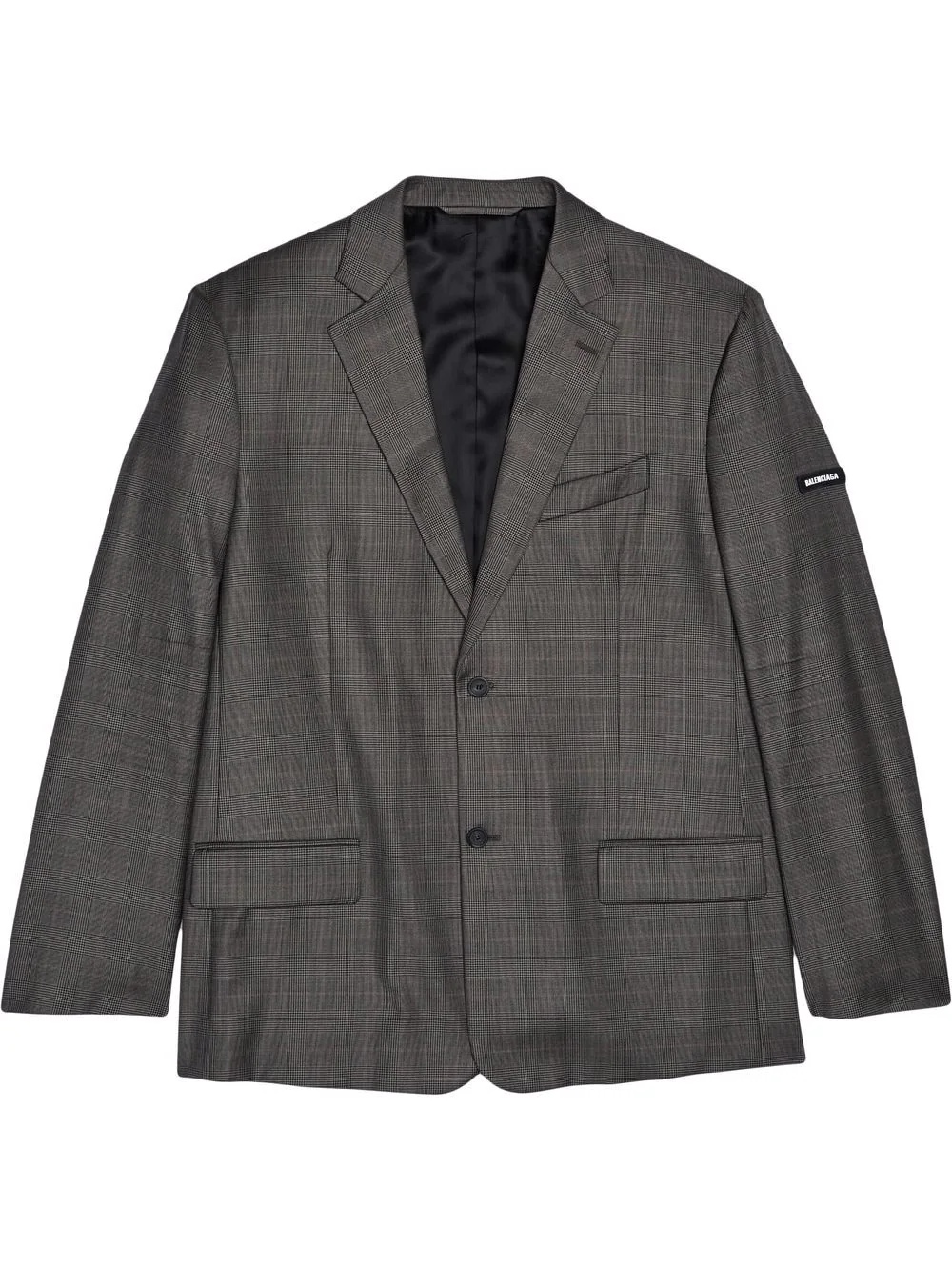 washed-effect single-breasted blazer - 1