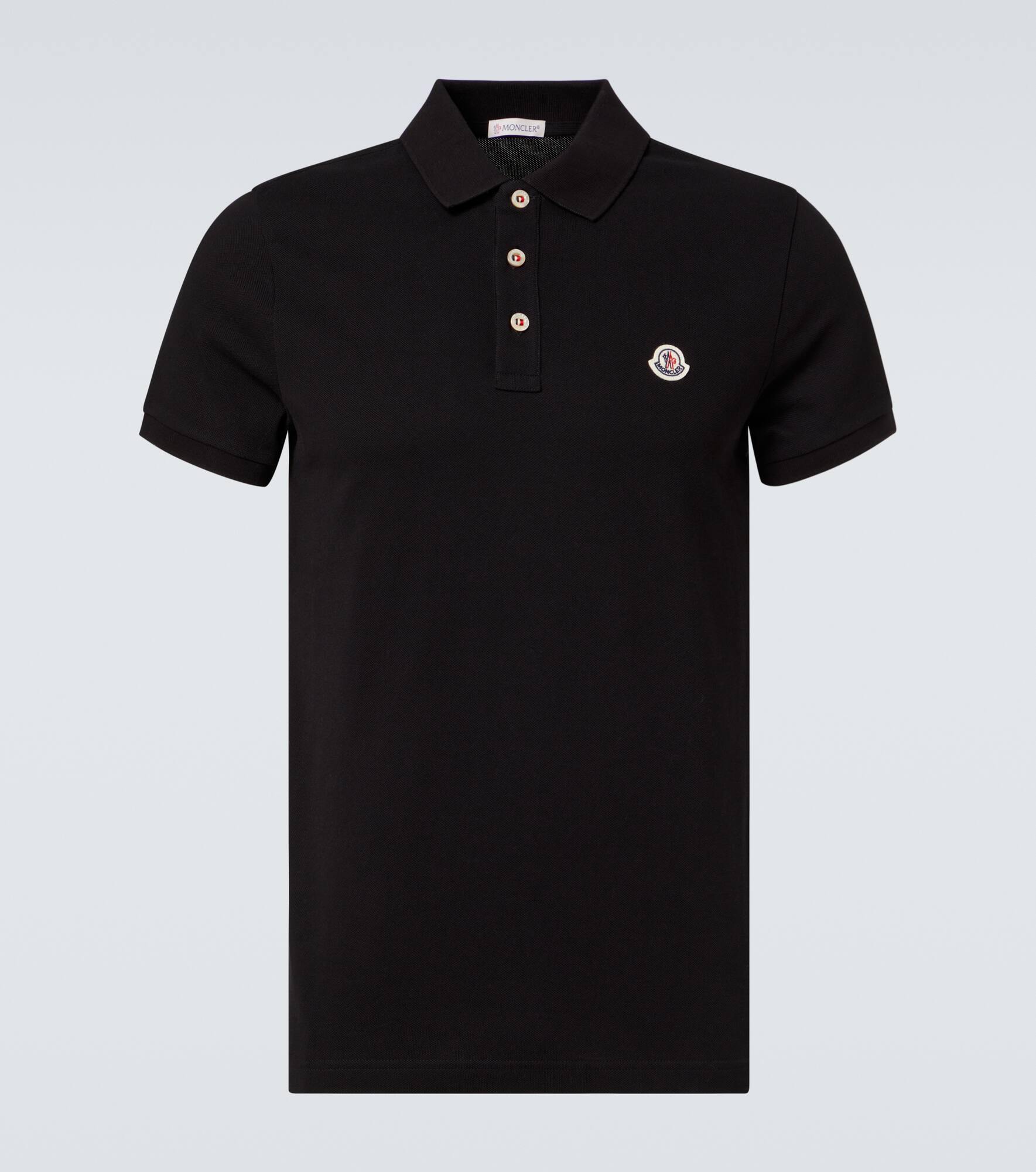 Cotton piqué polo shirt - 1