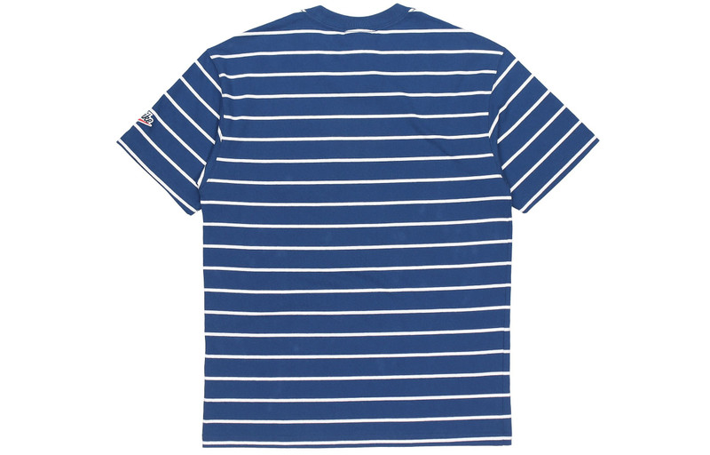 Nike Nike Sportswear Sports Stripe Round Neck Short Sleeve Blue DM8880-490 outlook