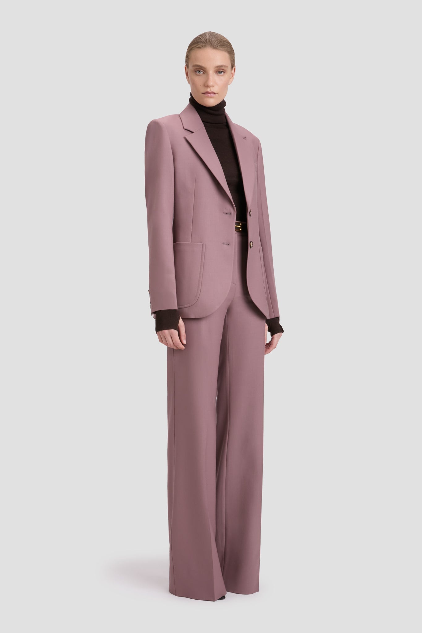 Patch Pocket Jacket In Mauve - 3