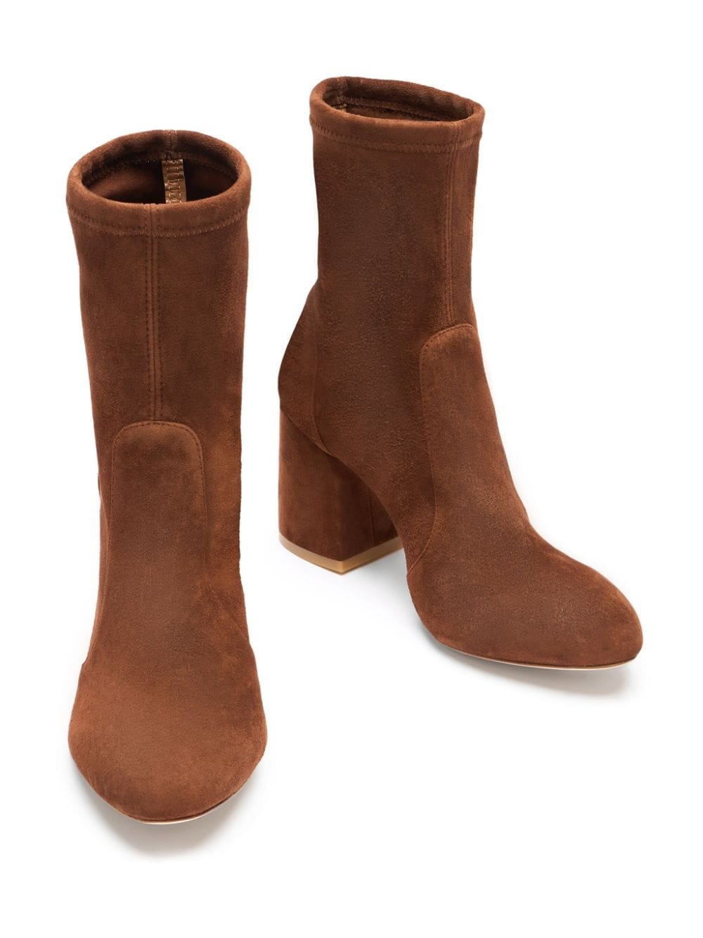 ankle-length suede boots - 4