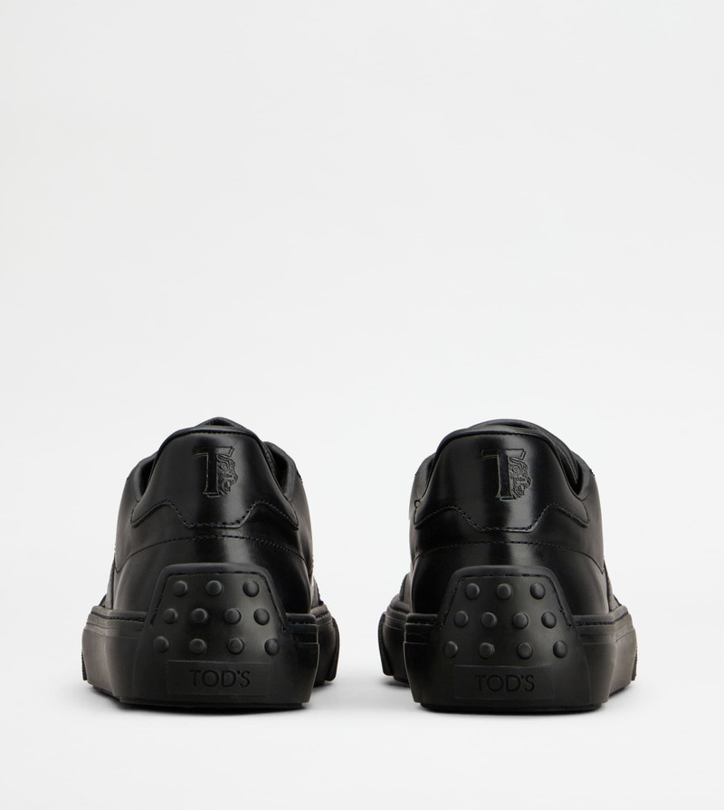 Tod's SNEAKERS IN LEATHER - BLACK outlook