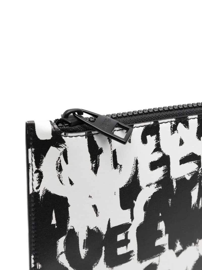 Graffiti all-over print clutch - 4