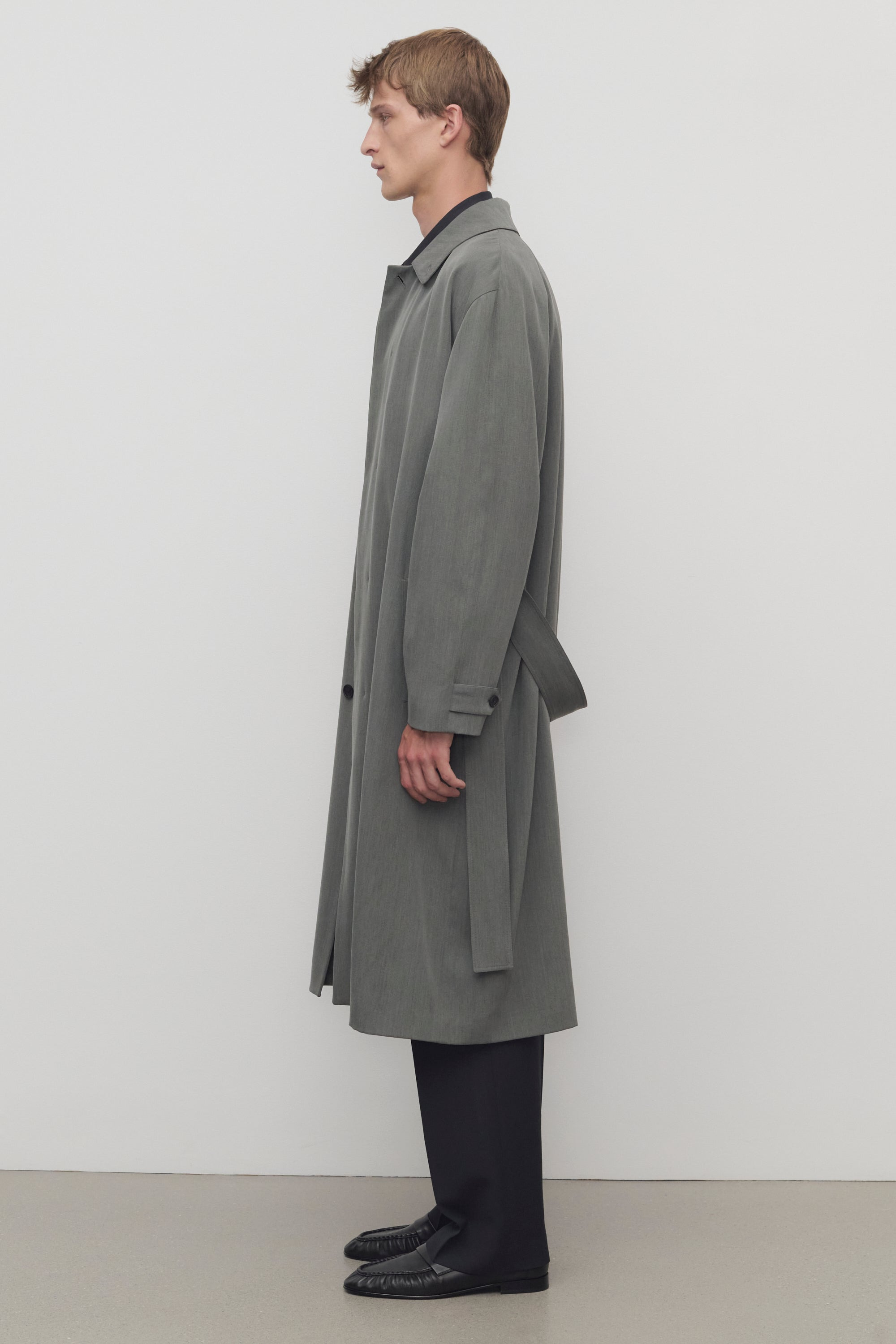 Tarian Coat in Silk and Virgin Wool - 5