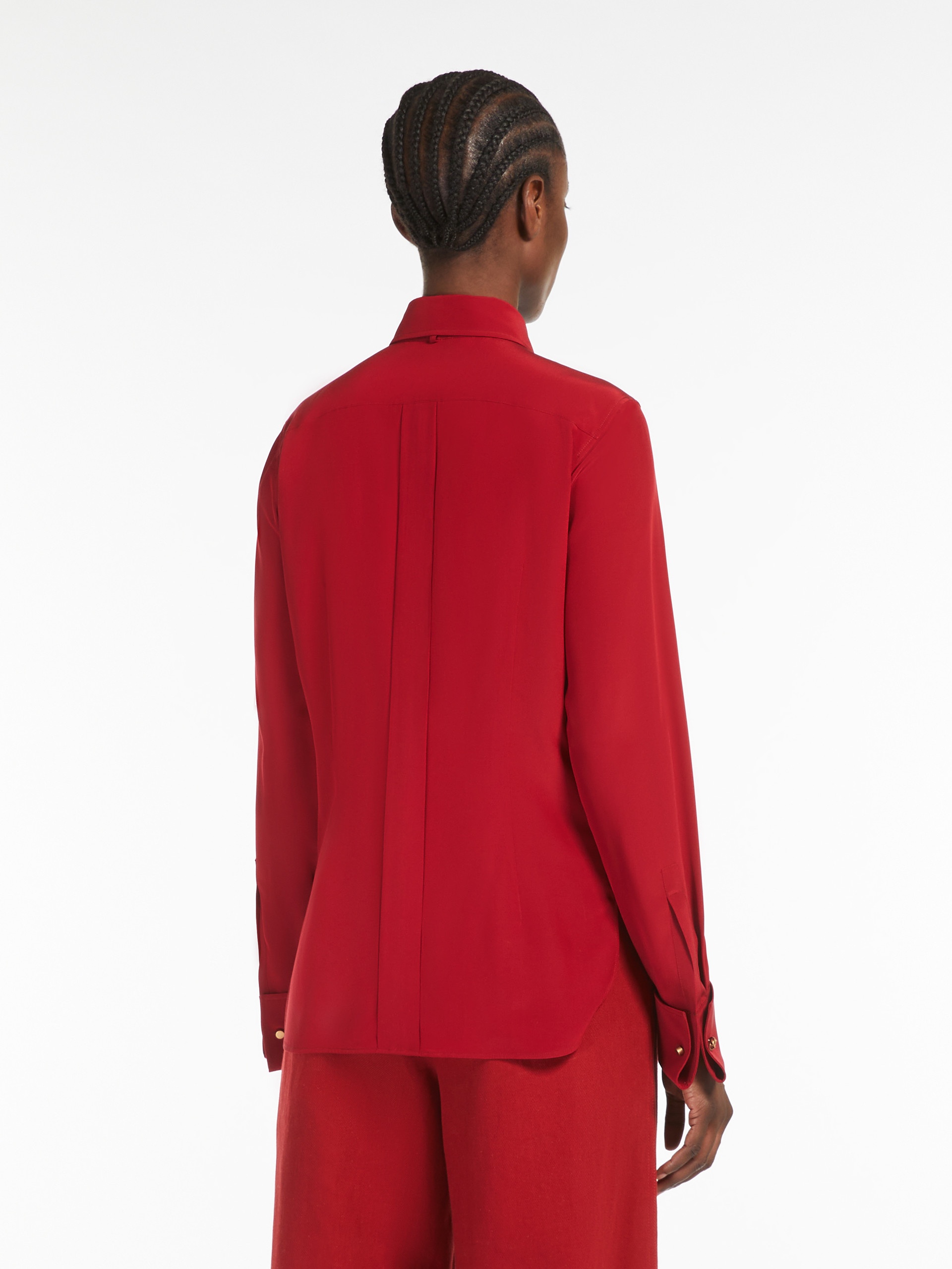 APOLLO Silk shirt with bow tie - 4