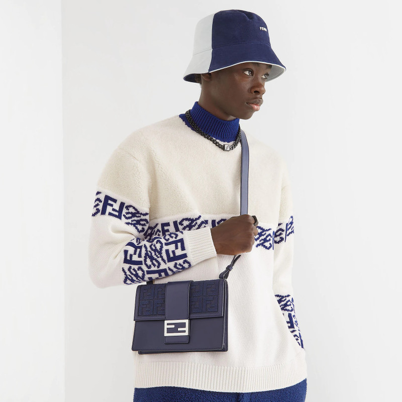 FENDI Blue leather bag outlook