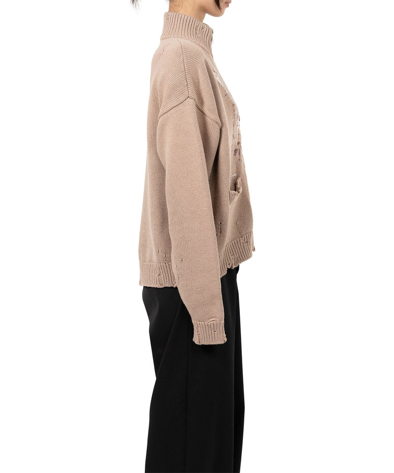 Cat Jacquard Knit Cardigan 19