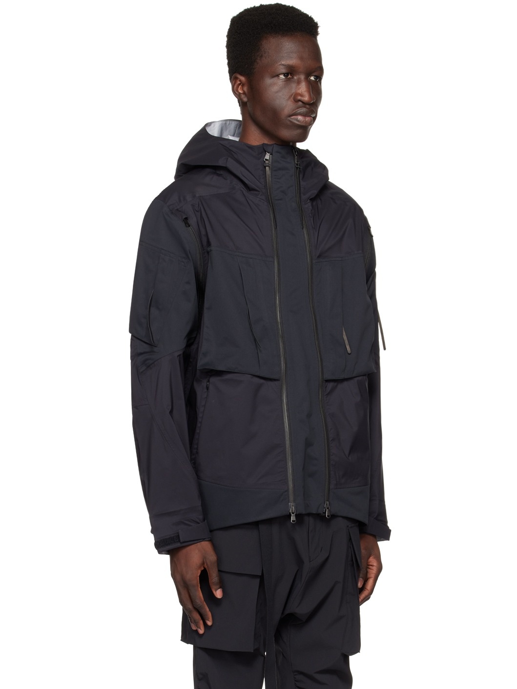 Black Water-Repellent Jacket - 2