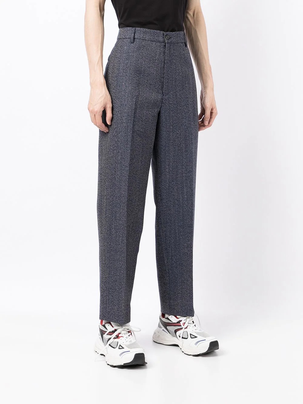 high-rise tailored trousers - 3