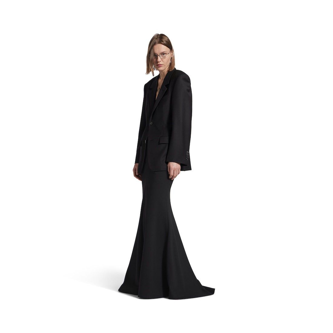 Women's Standard Tailored Jacket in New Black - 2