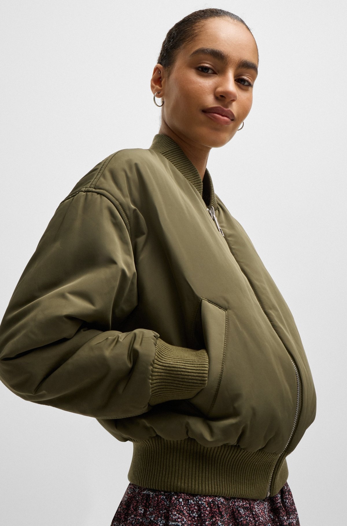 REVERSIBLE BOMBER JACKET WITH WATER-REPELLENT FINISH - 6