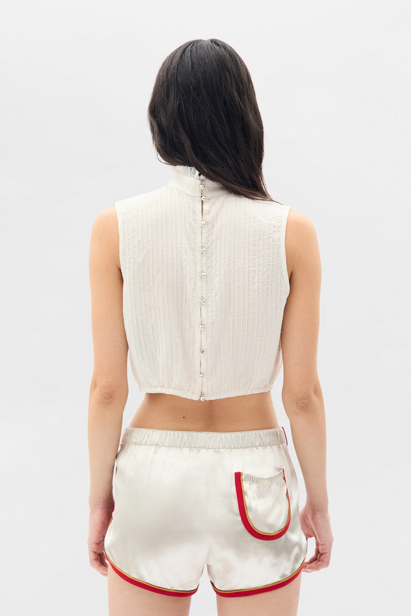 Bee High Neck Cropped Top 3