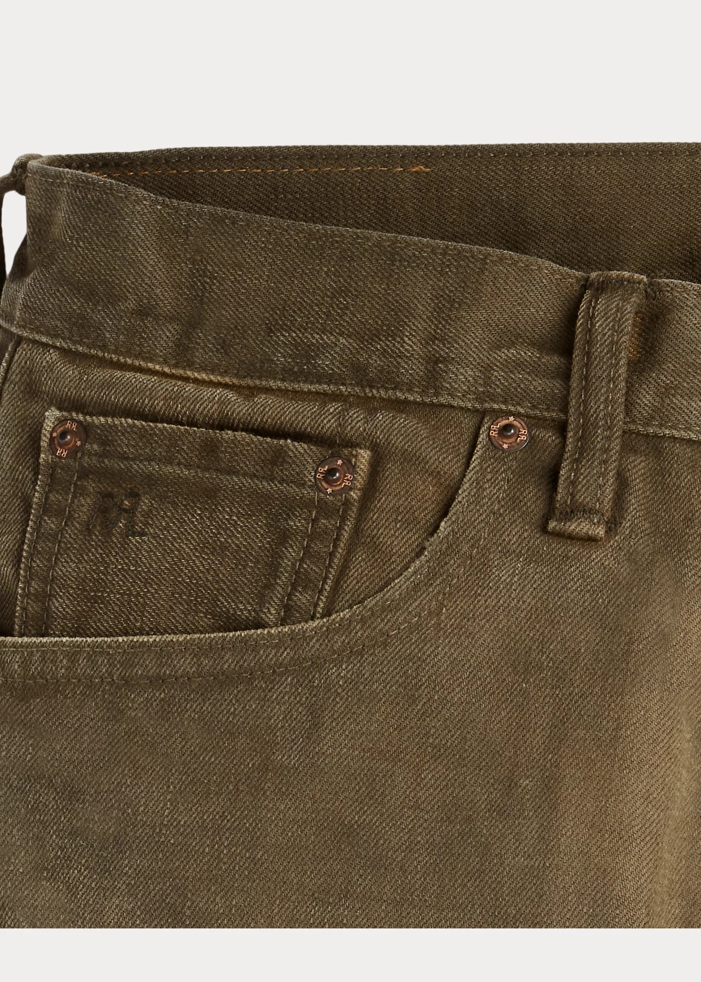 Slim Fit Distressed Brown Jean - 4