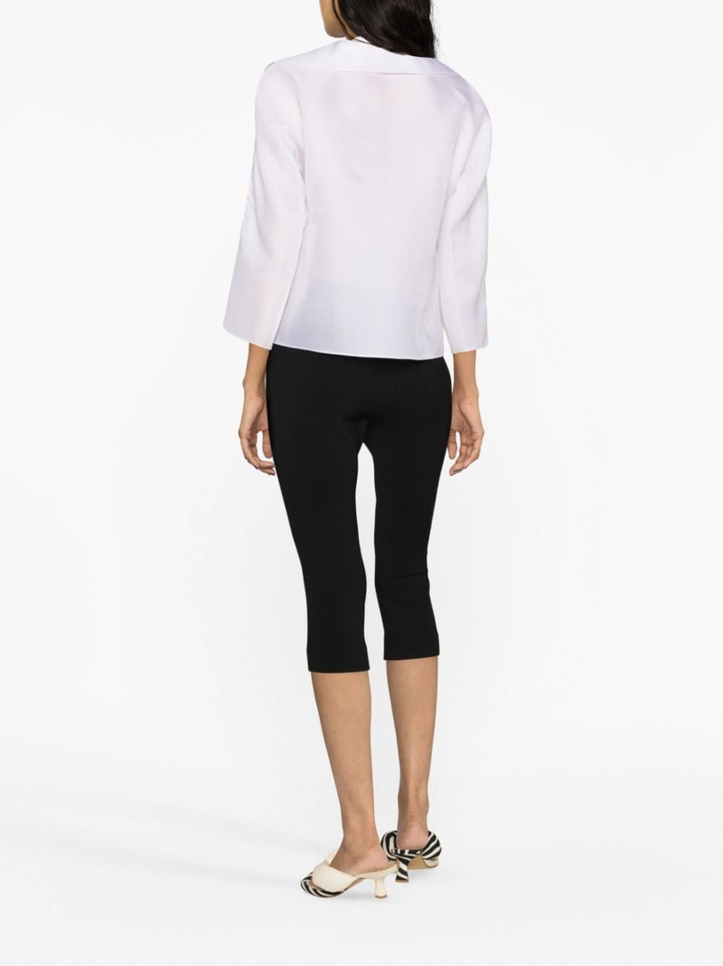 spread-collar silk shirt 4