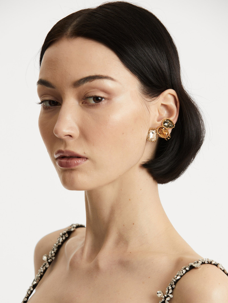 Oscar de la Renta EMERALD-CUT SCRAMBLE EAR CUFF outlook