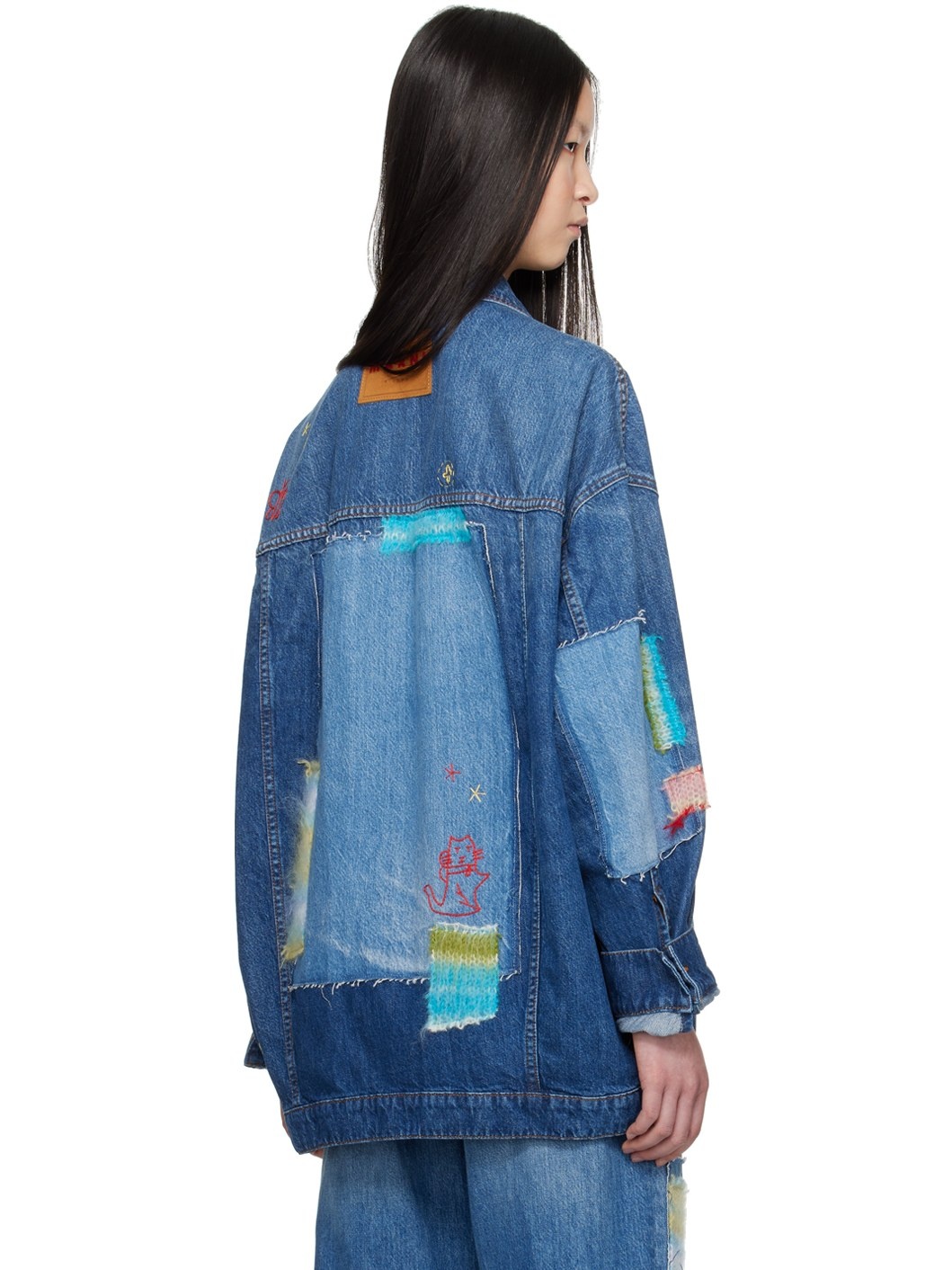 Blue Oversized Denim Jacket - 3
