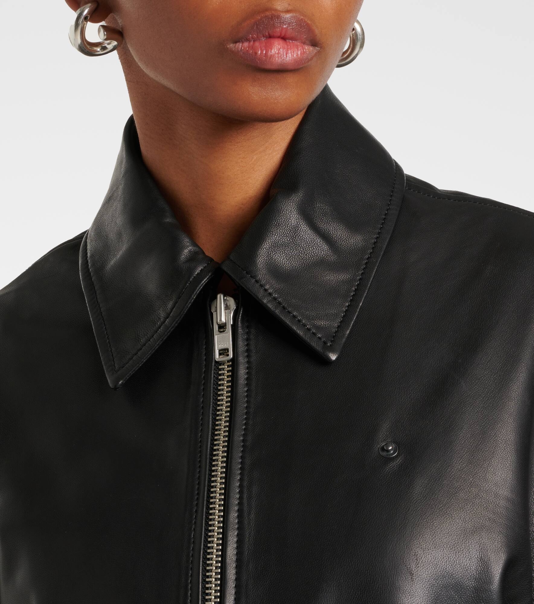 CHRISTOPHER ESBER Leather bomber jacket | mytheresa | REVERSIBLE