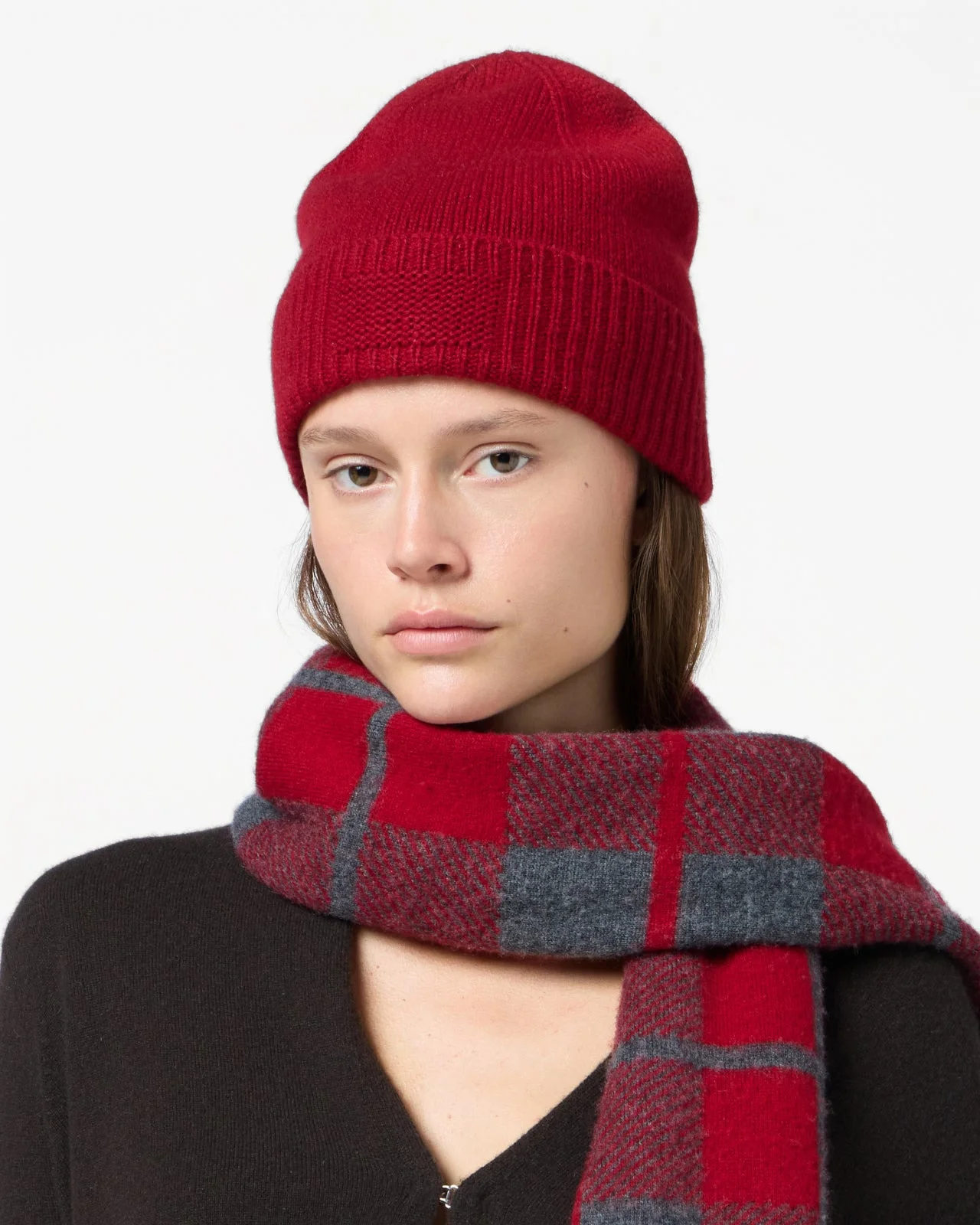 Rib Cuff Beanie - 1