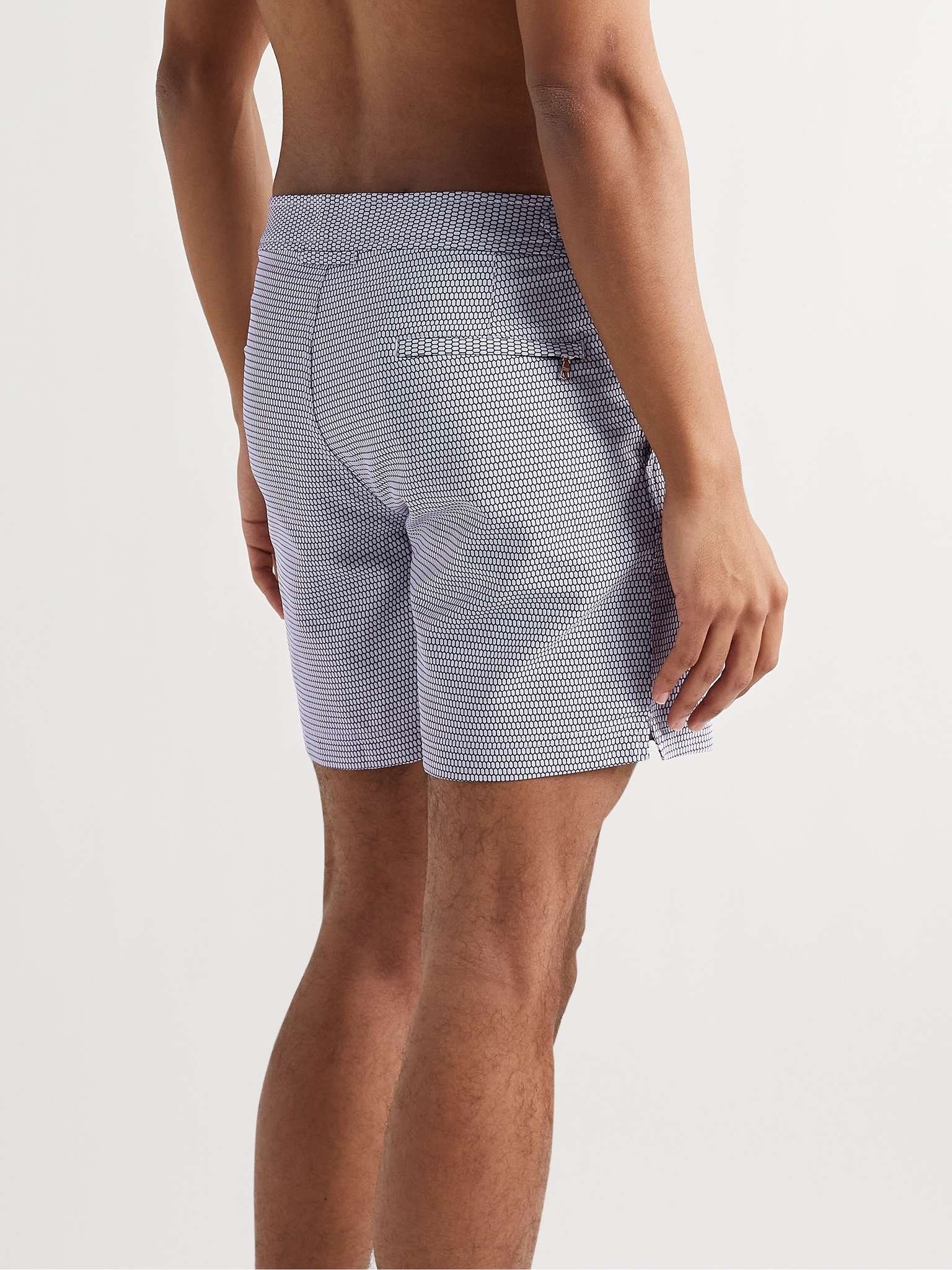 Bulldog X Fenella Slim-Fit Mid-Length Jacquard Swim Shorts - 4