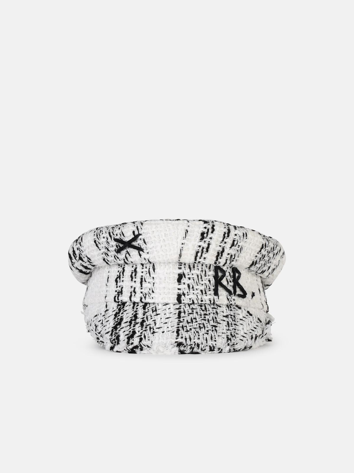 'BAKER BOY' TWO-TONE COTTON HAT - 1