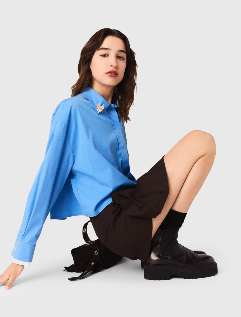 Shirt with removable jewellery 6