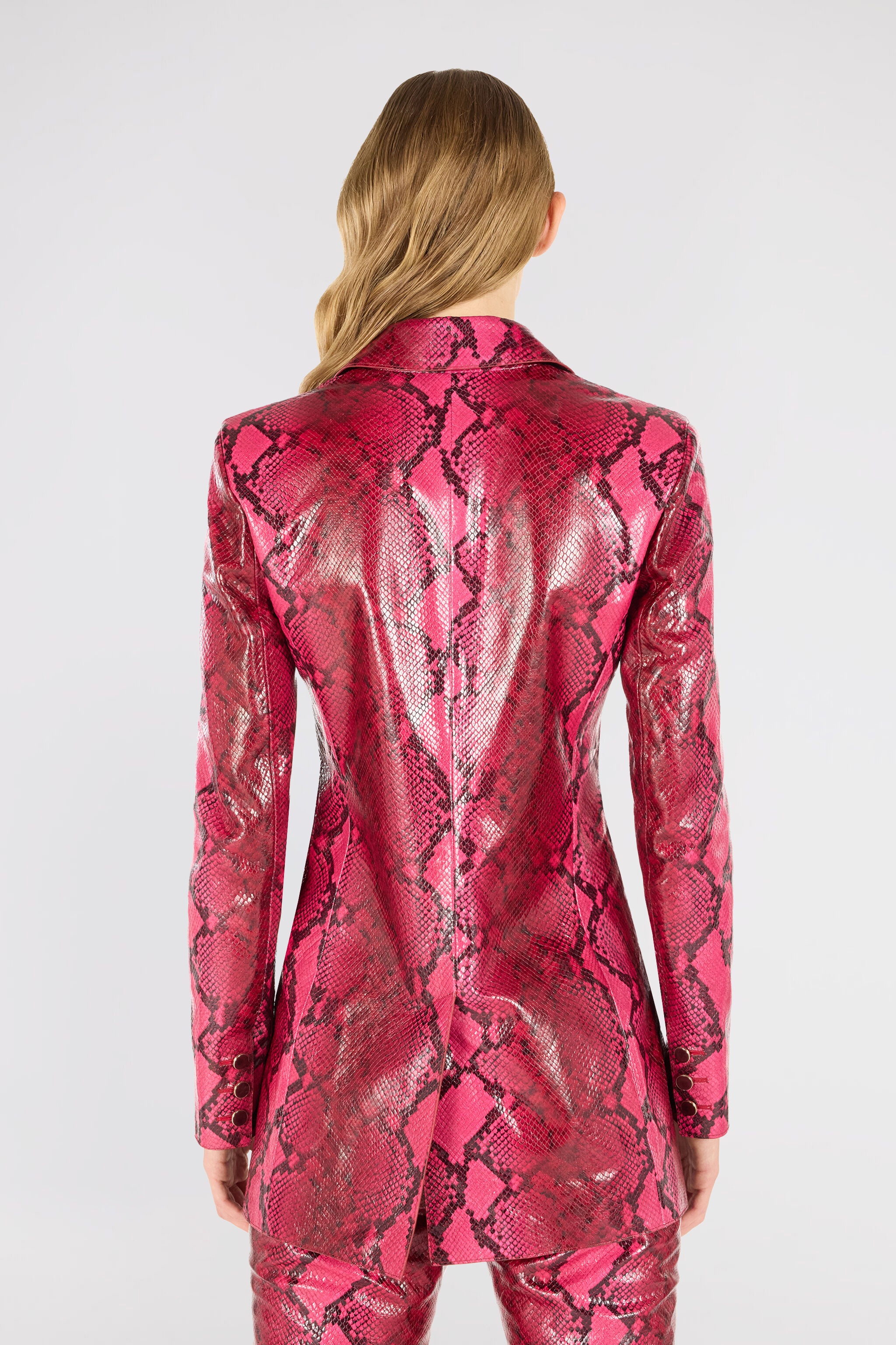 Shiny Python-Print Jacket - 4