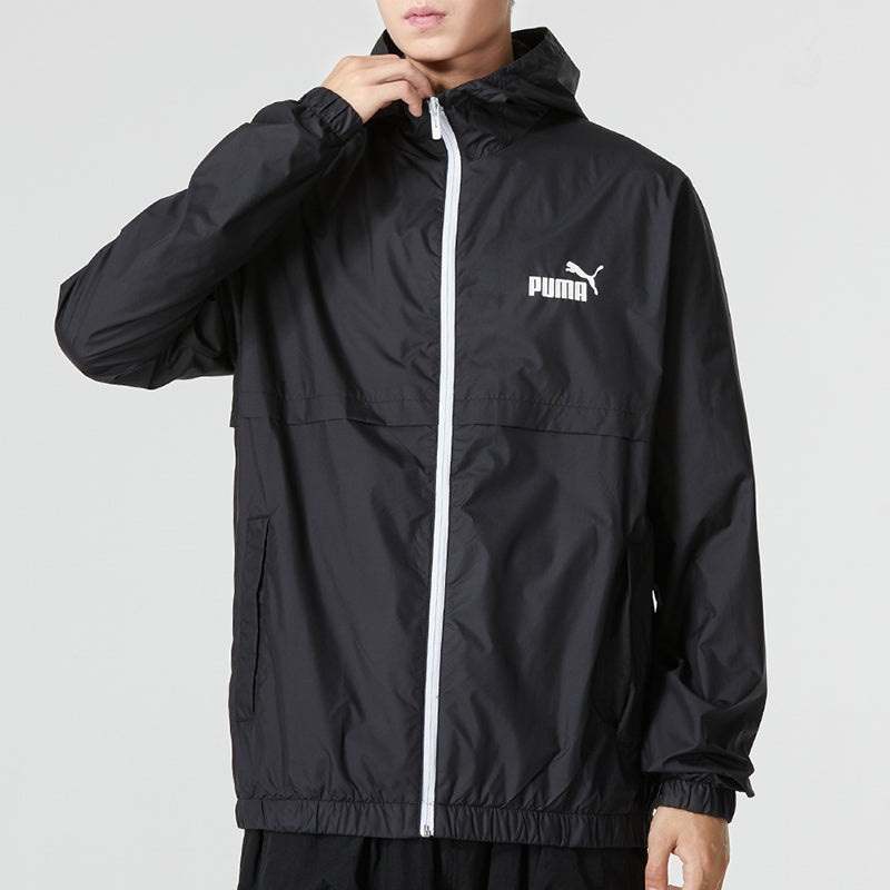 Puma Ess Solid Windbreaker Logo 'Black' 849462-01 - 3