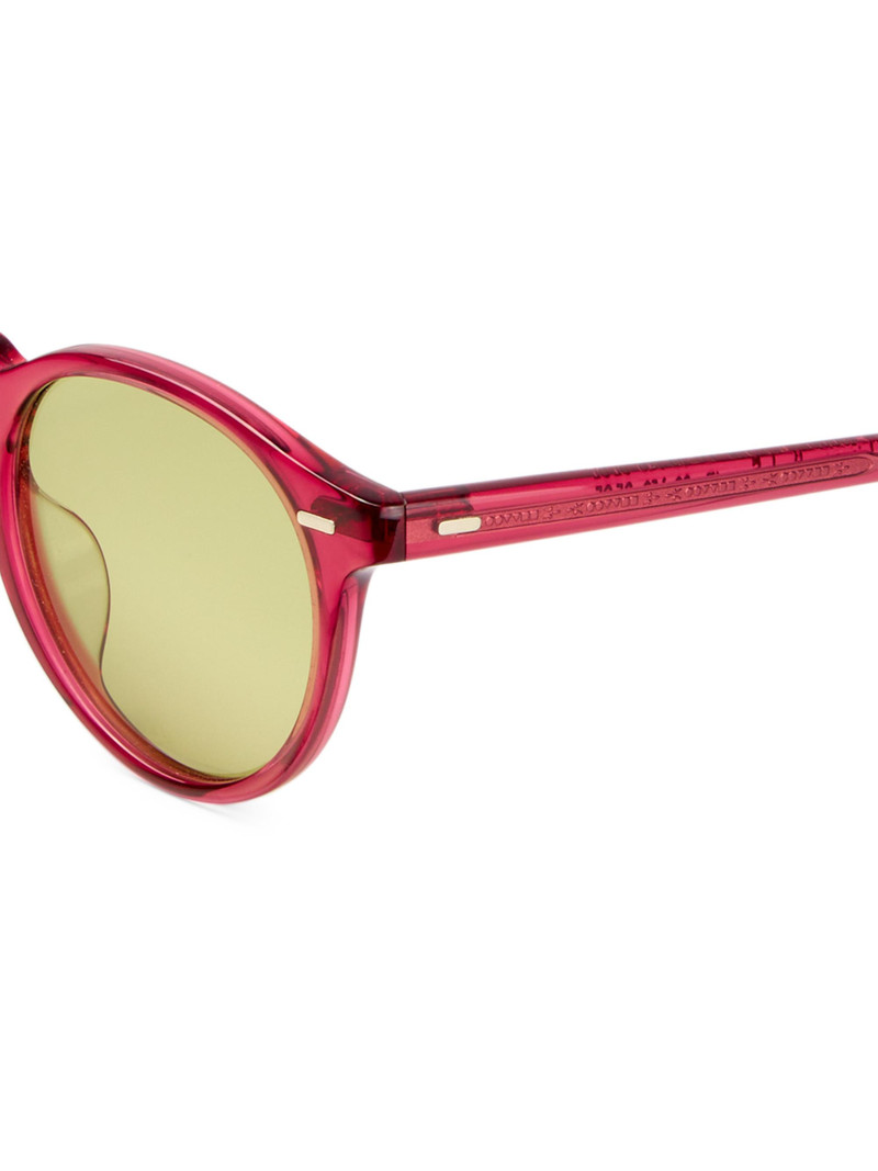Women's 47MM Acetate Round Sunglasses - Burgunday Green 3