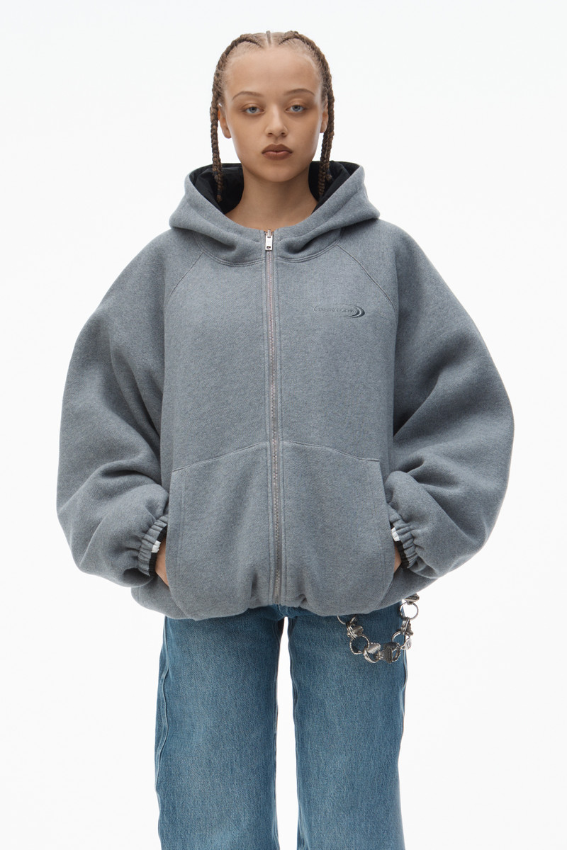 Alexander Wang Unisex Reversible Raglan Hoodie outlook