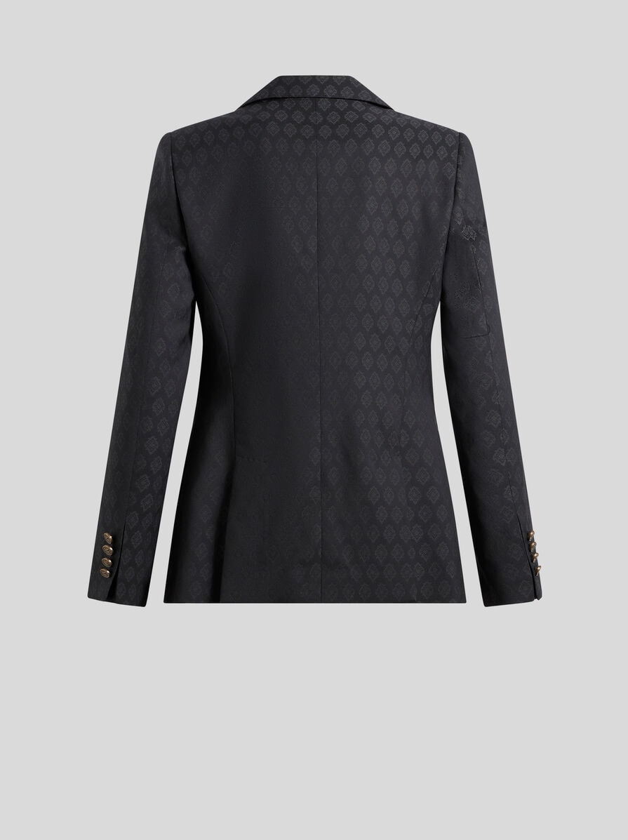 WOOL JACQUARD JACKET - 5