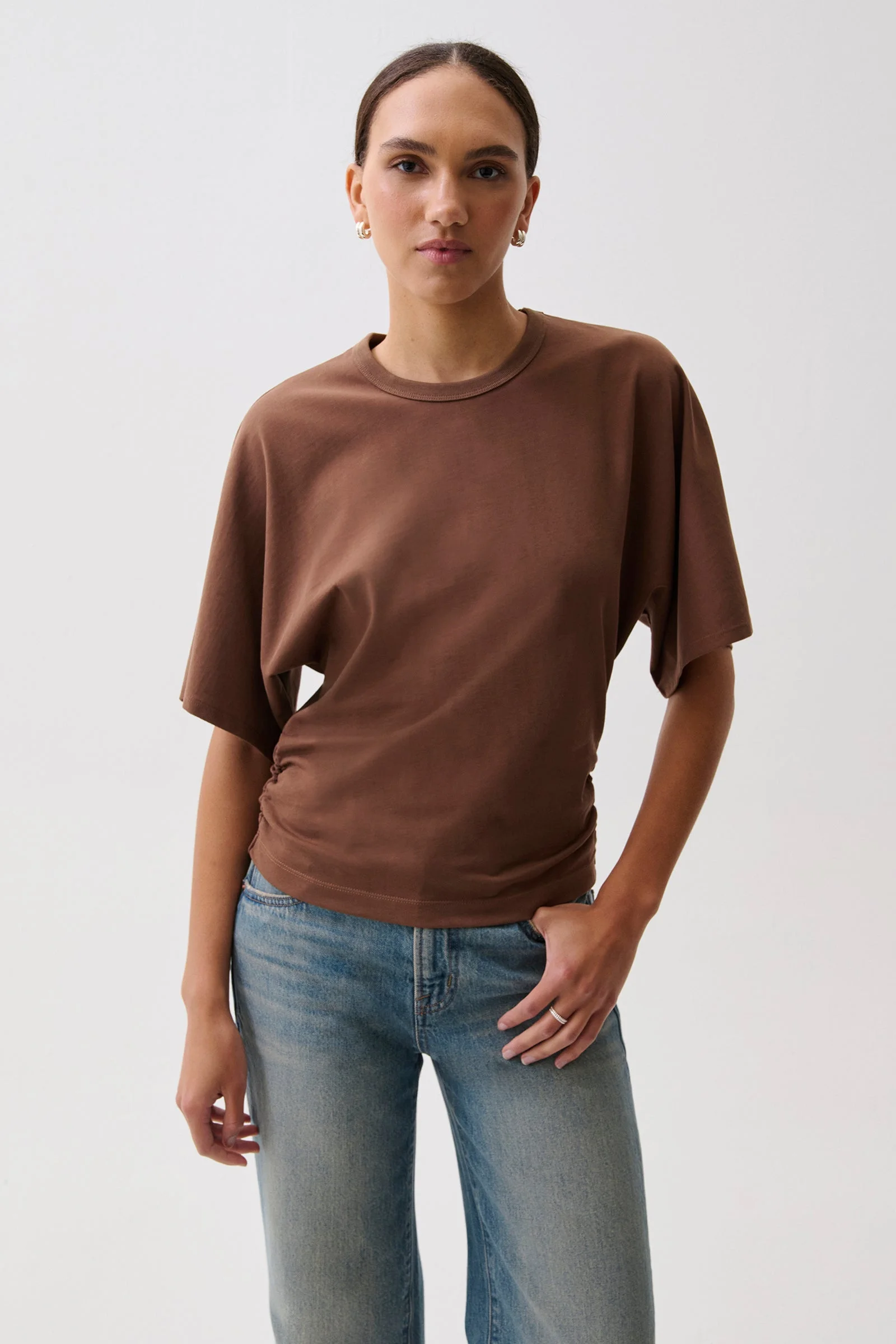 VERONICA KIMONO FITTED TEE - LINDT - 1
