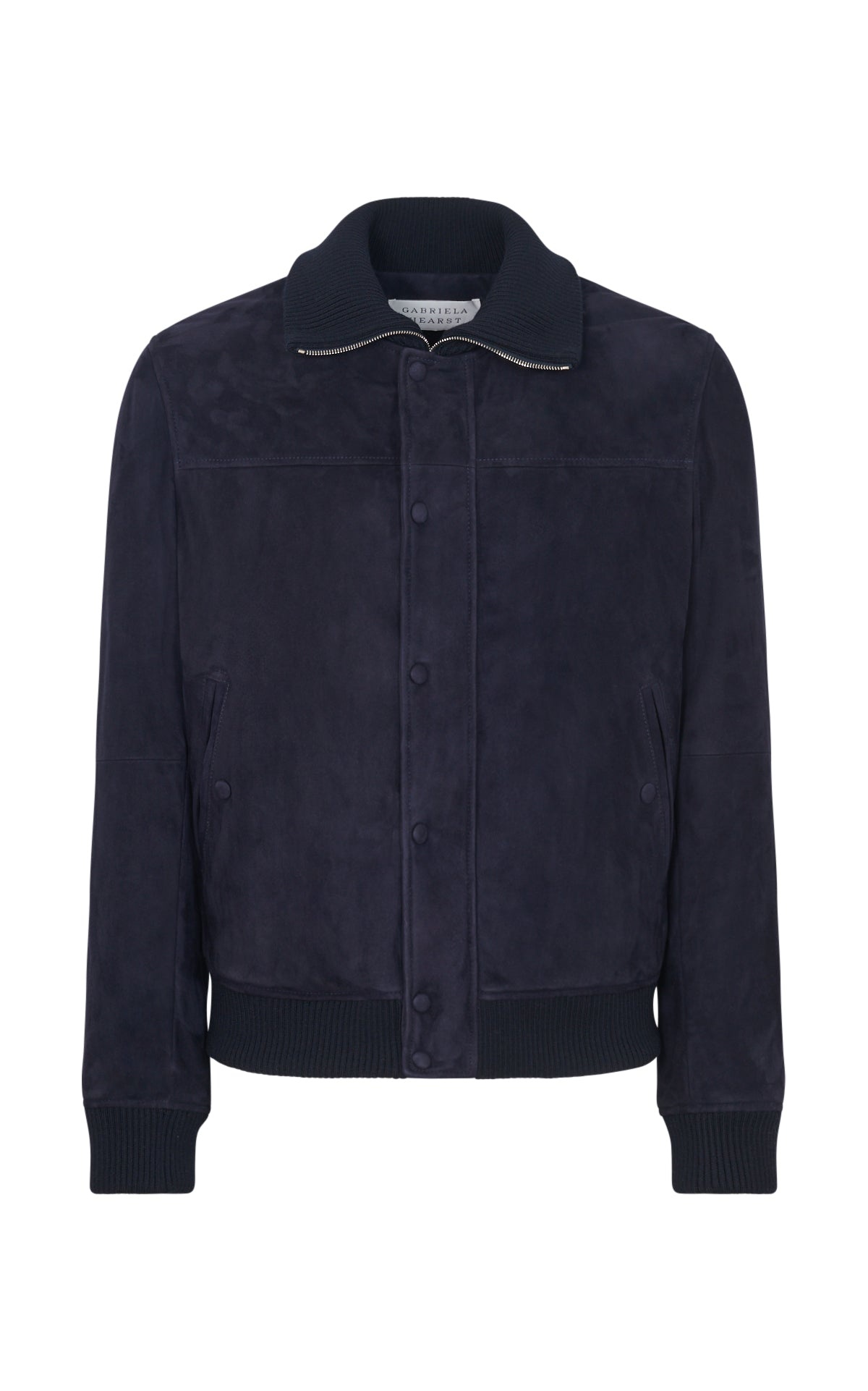 Matthieu Jacket in Dark Navy Suede - 1