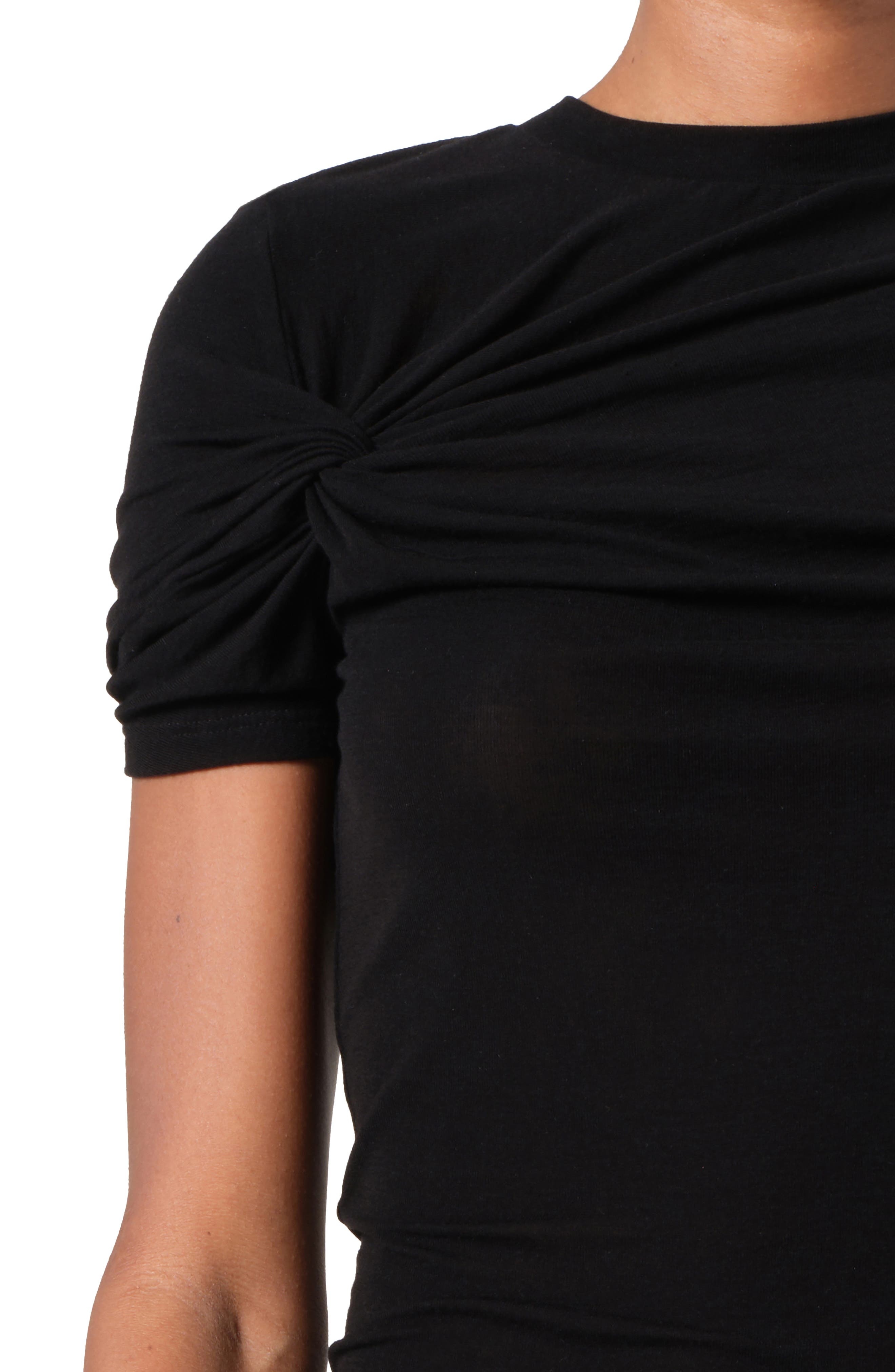 AGOLDE Lissa Twist Front T-Shirt in Black at Nordstrom - 4