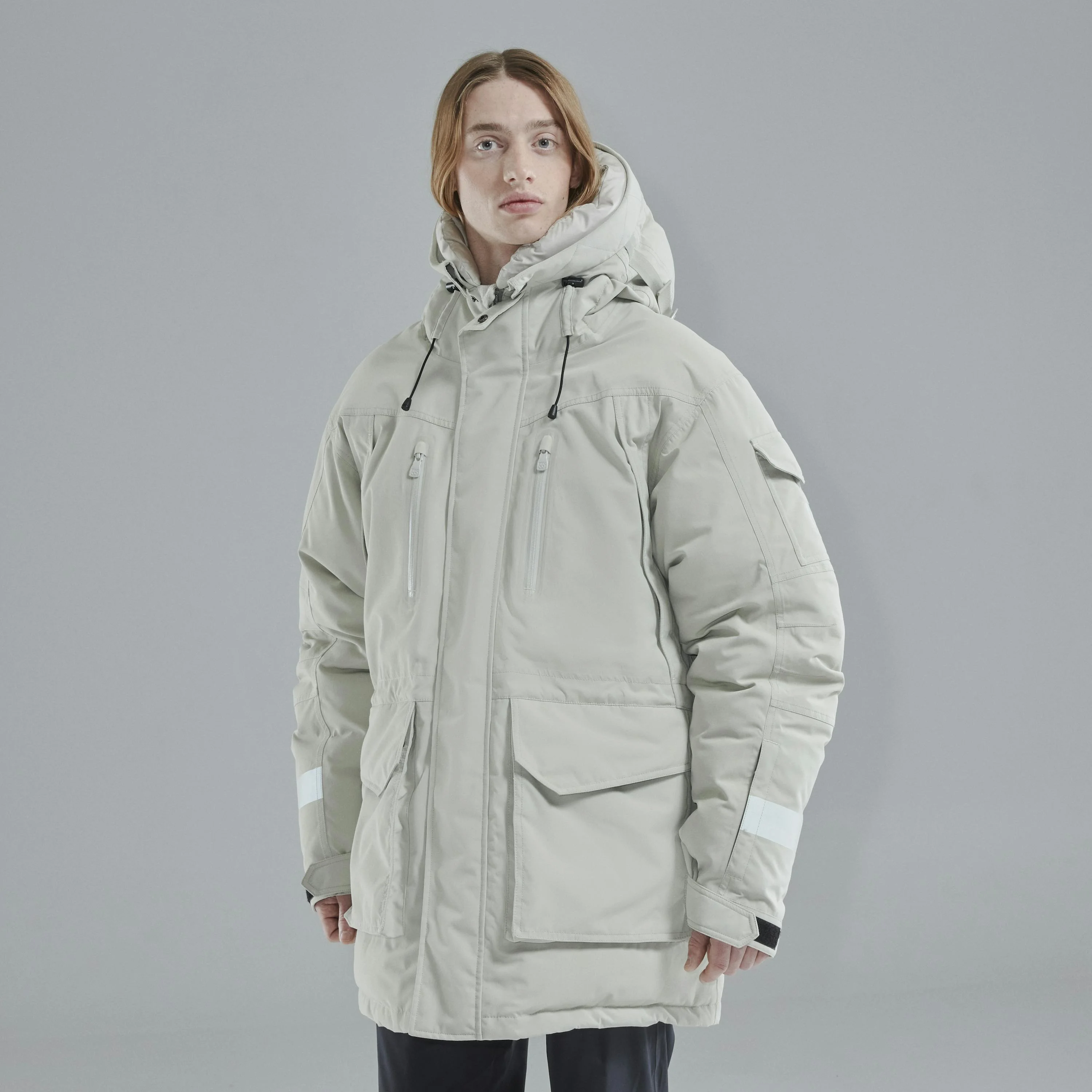 Jökla Arctic professional vegan parka with hood trim - 1