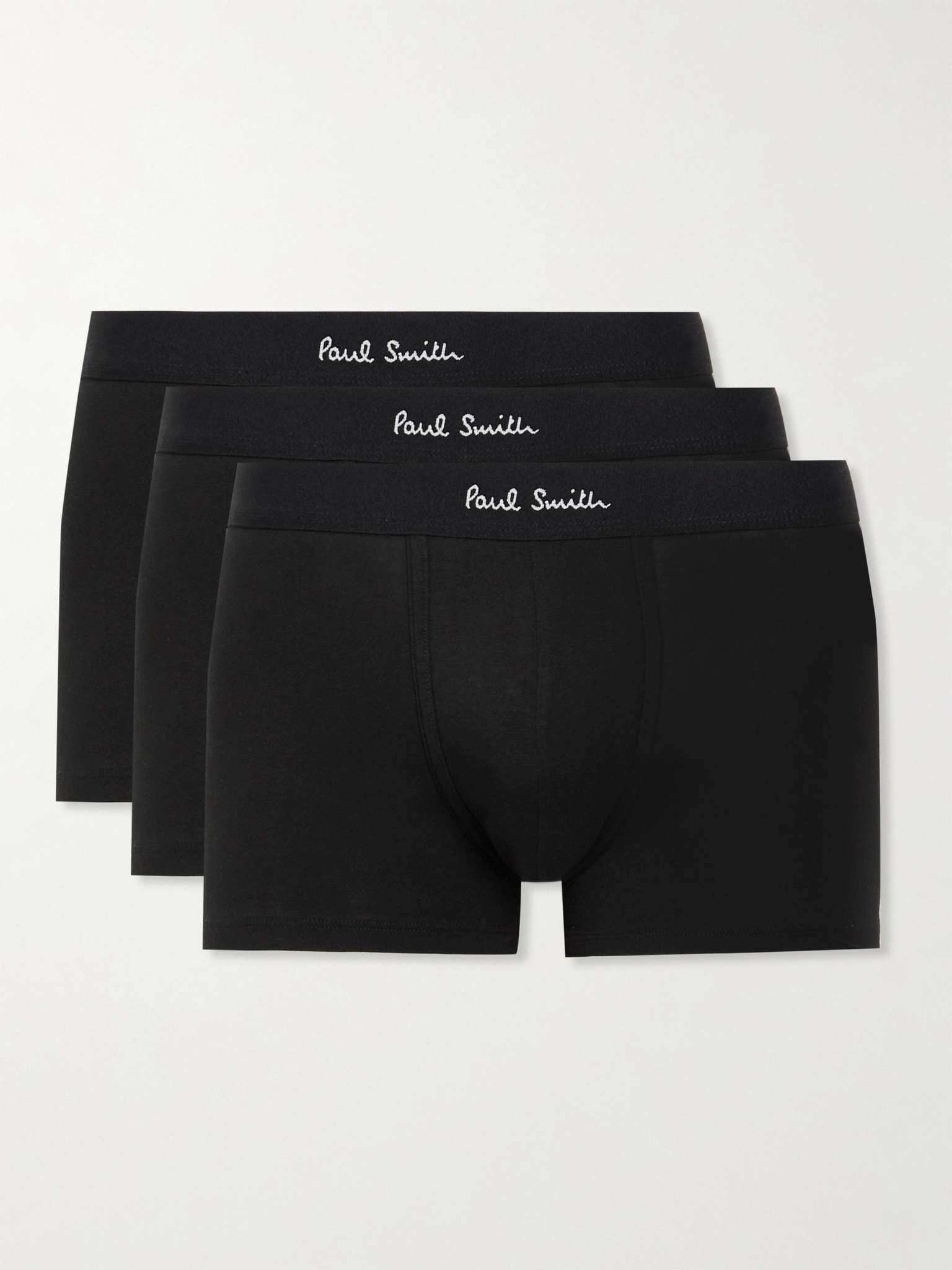 Three-Pack Stretch-Cotton Boxer Briefs - 1