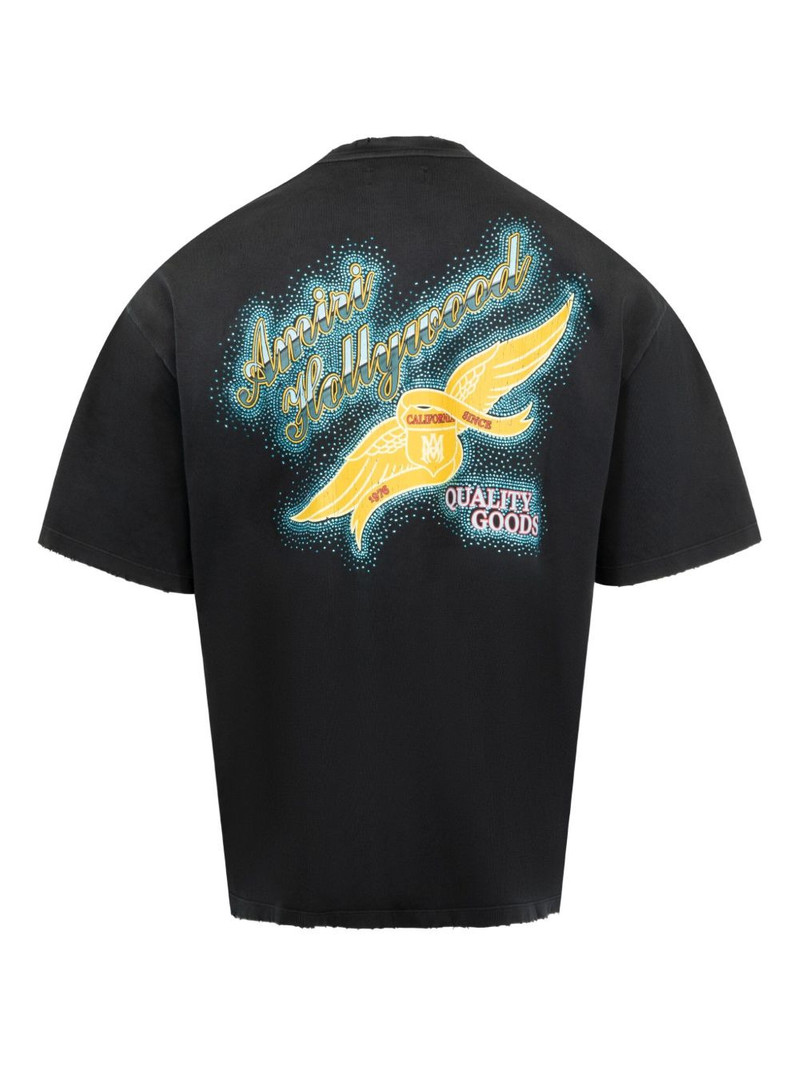 AMIRI wings-crystal-embellished T-shirt outlook