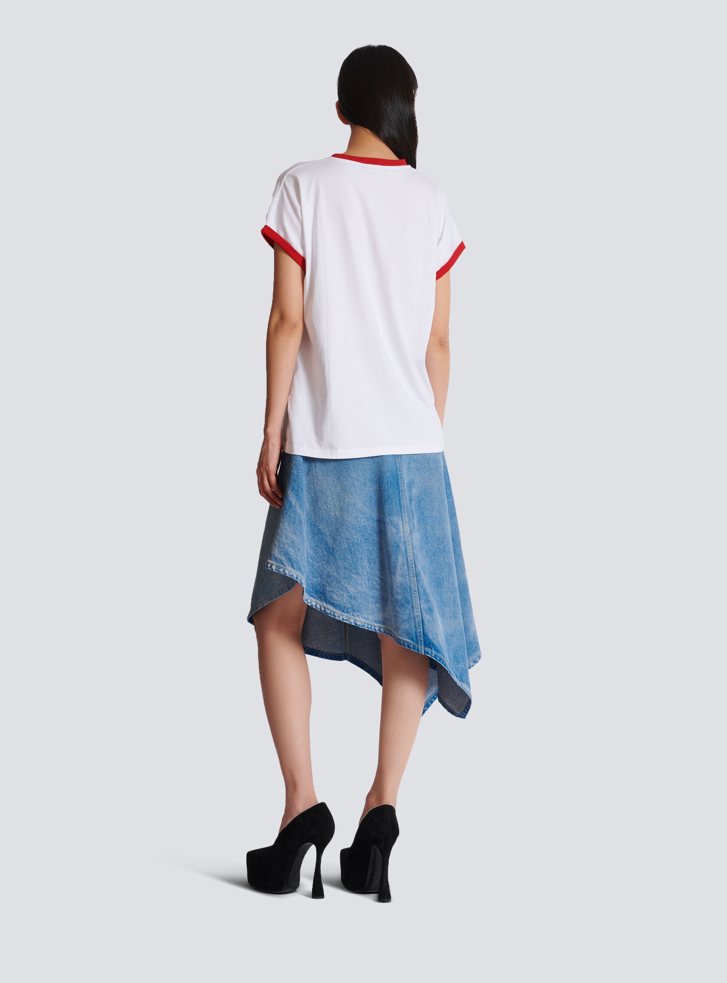 Tシャツ・カットソー BALMAIN Multicolor Stretch Nylon Top Hatsunex Summer Tシャツ（ブラック） | HATSUNEXオフィシャルストア
