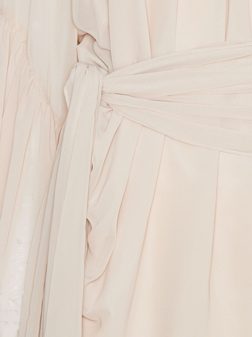 chiffon strap tie mini dress - 5
