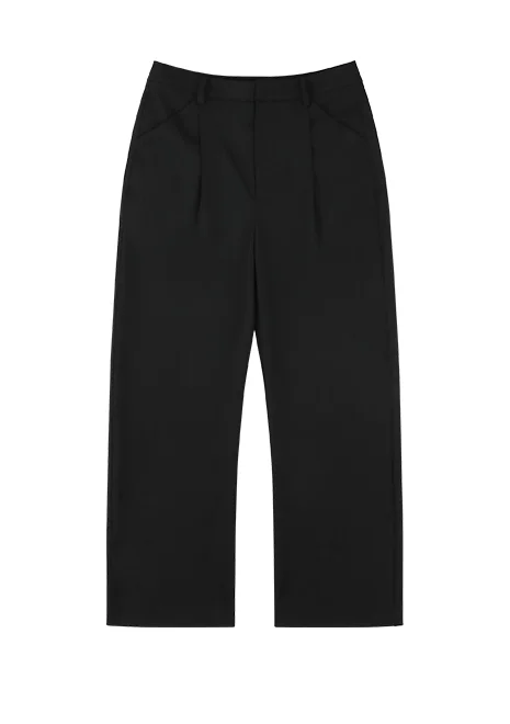 DC PANT BLACK WOOL - 1
