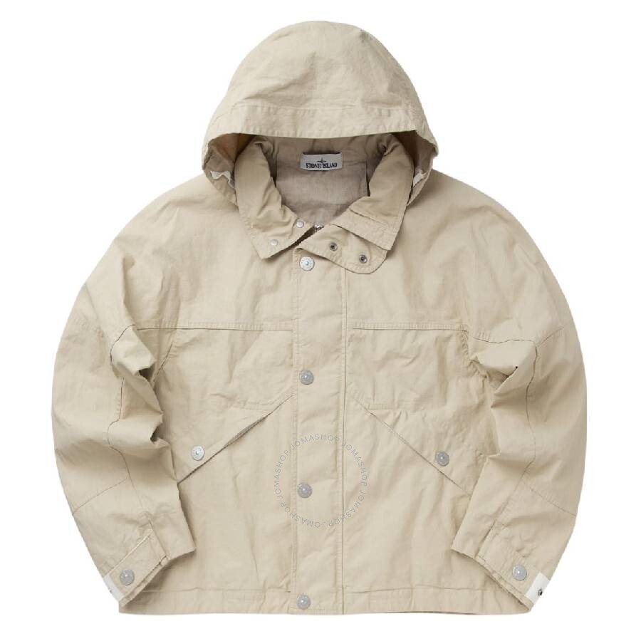 Stone Island Logo-Print Hooded Jacket - 1