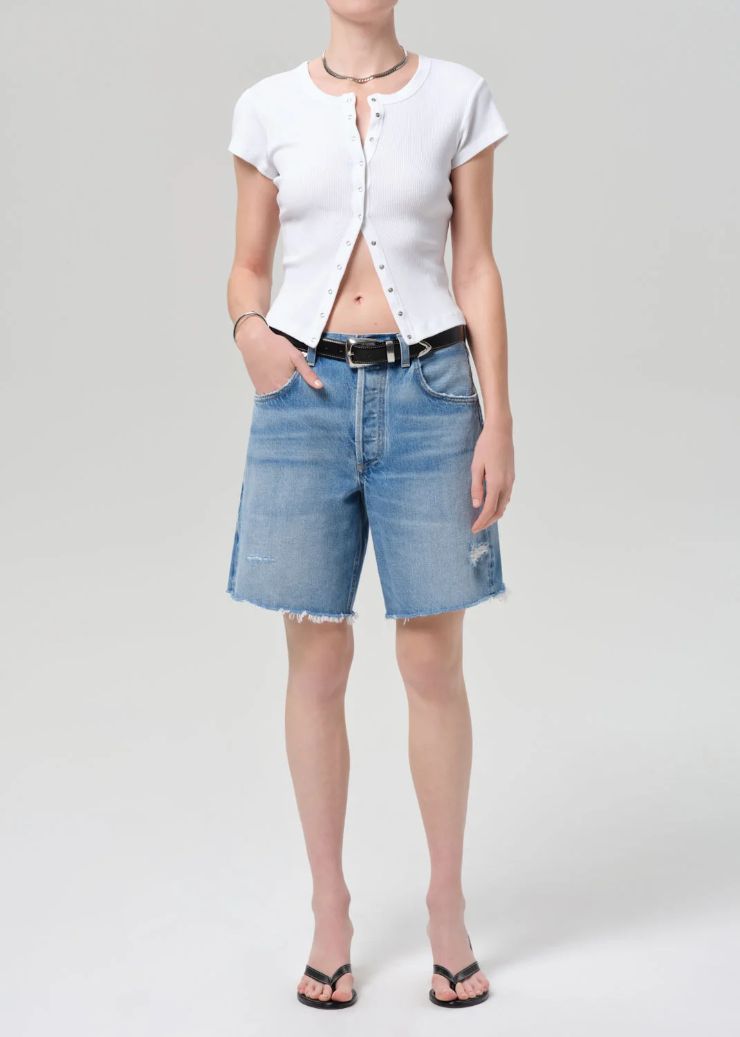 Tabi Short Sleeve Cardigan In White - 1
