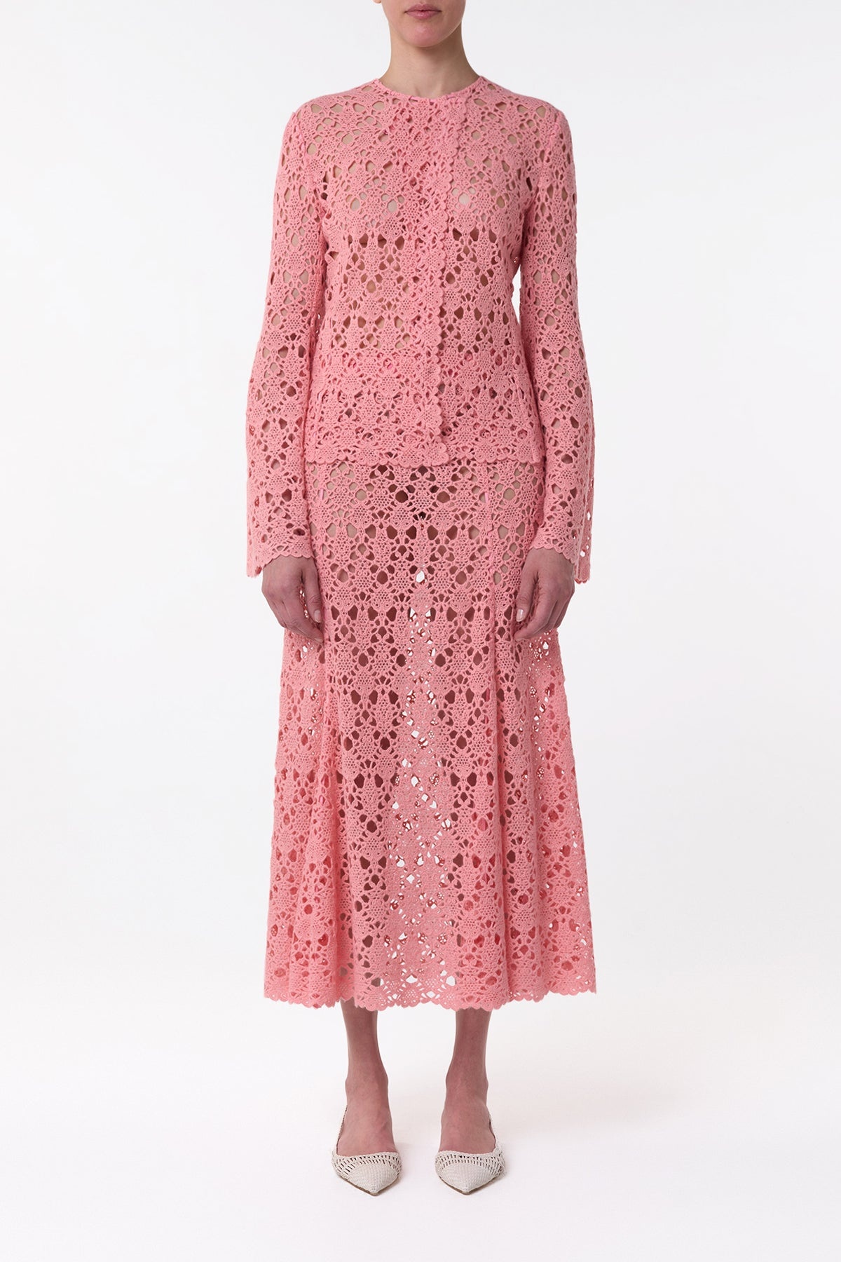 Reynolds Jacket in Rosa Cashmere Lace - 3