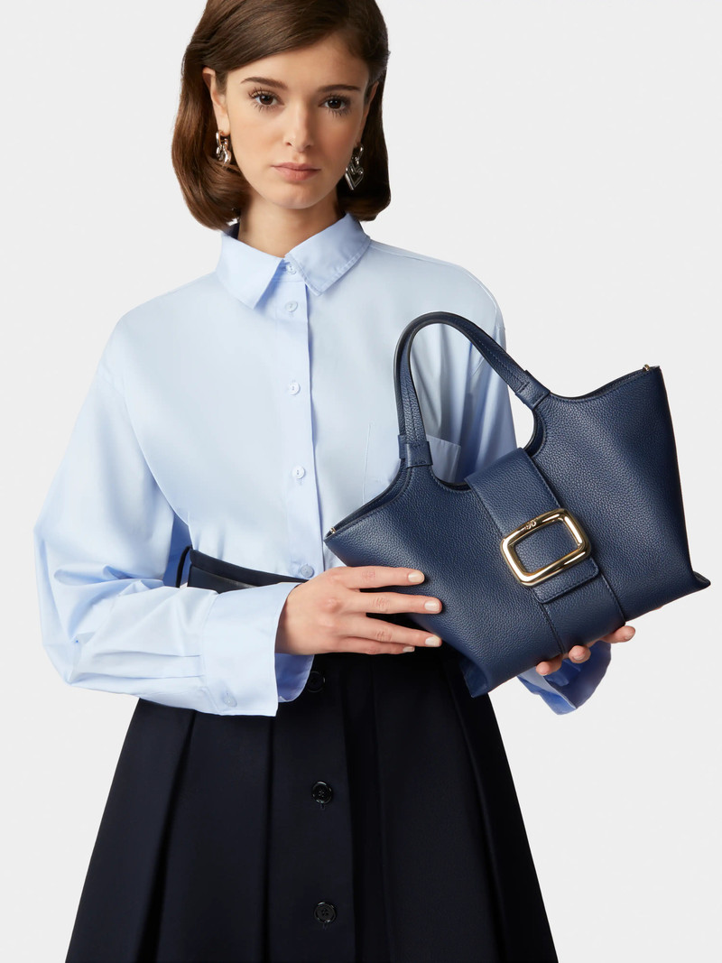 Roger Vivier Viv' Choc Mini Shopping Bag in Leather outlook