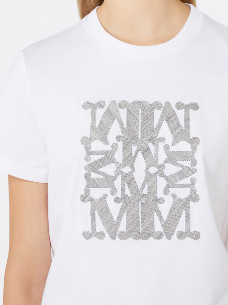 BRAVO Embroidered cotton T-shirt 5