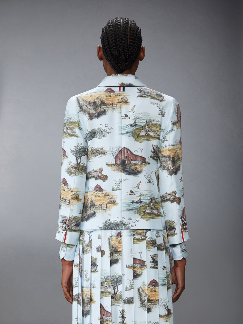 SCENIC TOILE SILK TWILL HIGH ARMHOLE SPORTCOAT 3