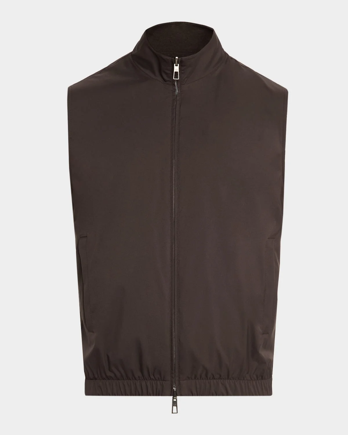 Men's Microfiber/Wool Reversible Zip Vest - 1