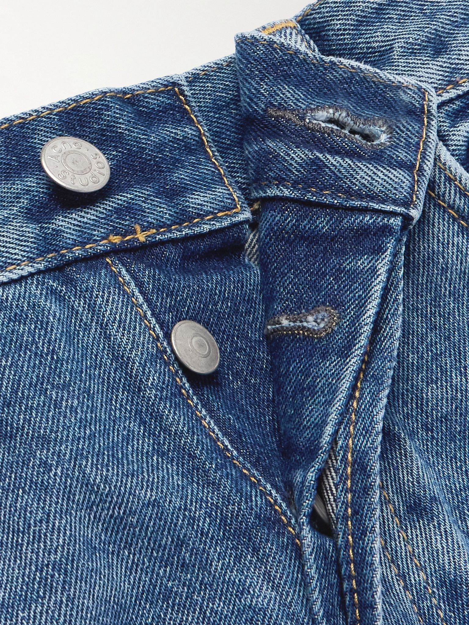 2010M Straight-Leg Distressed Jeans Blue - 6