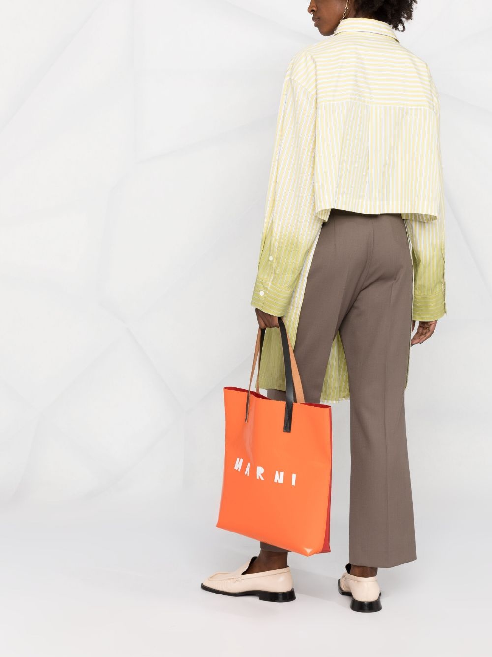 gradient high-low hem shirt - 6