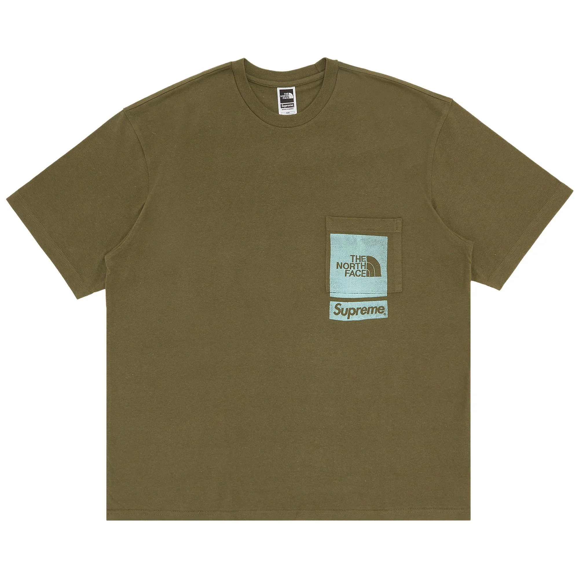 Supreme x The North Face Printed Pocket Tee 'Olive' - 1