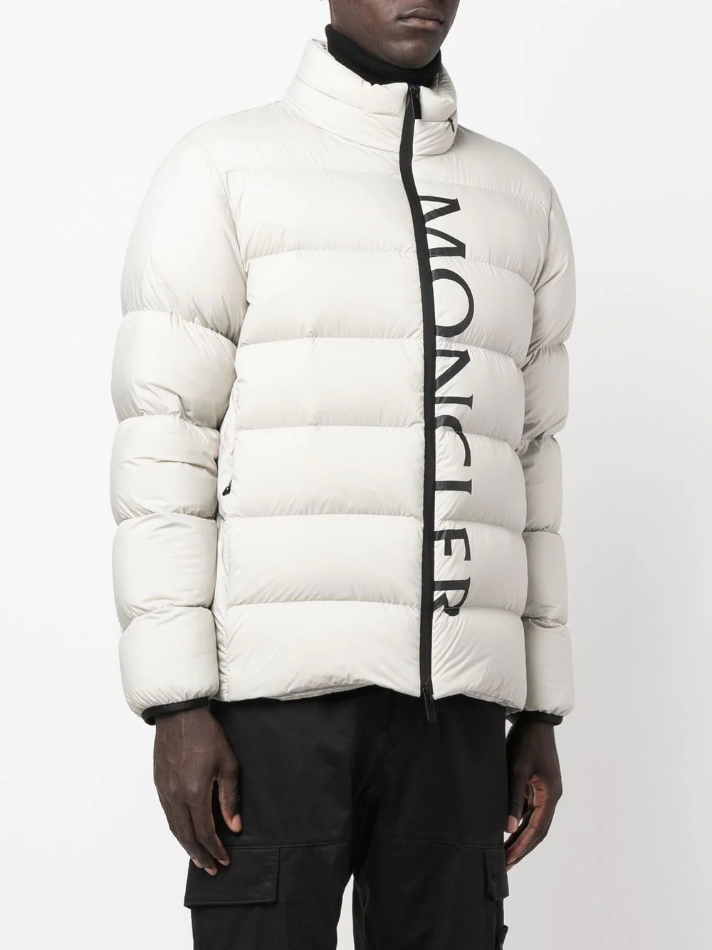 logo-print puffer jacket - 3